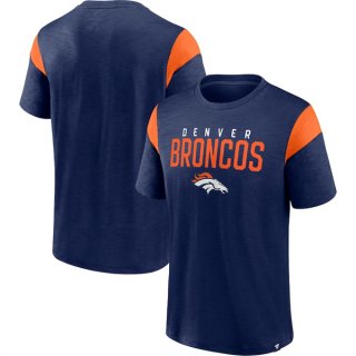 Denver Broncos NavyOrange Home Stretch Team T-Shirt
