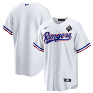 Texas Rangers Blank White 2023 World Series Stitched Baseball Jersey