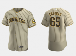 Men's San Diego Padres #65 José Castillo Tan Flex Base Stitched Baseball Jersey