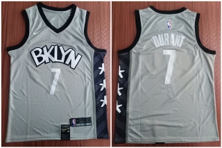 Nets-7-Kevin-Durant-Gray-Nike-Swingman-Jersey