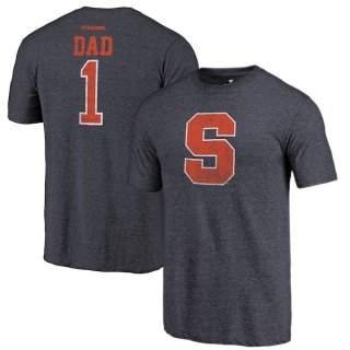 Syracuse-Orange-Fanatics-Branded-Navy-Greatest-Dad-Tri-Blend-T-Shirt