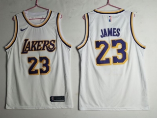 Lakers-23-Lebron-James-White-Nike-Swingman-Jersey