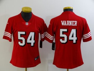 San Francisco 49ers #54 red women jersey