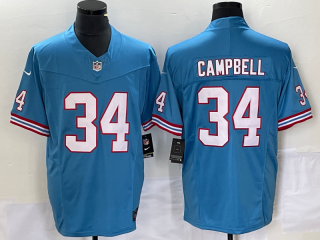 Tennessee Titans #34 Earl Campbell Light Blue 2023 F.U.S.E. Vapor Limited
