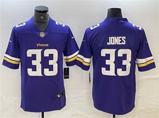 Minnesota Vikings #33 Aaron Jones Purple Vapor Untouchable Limited Stitched