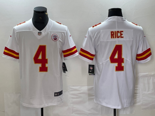 Kansas City Chiefs #4 Rashee Rice white Vapor Untouchable Limited Stitched