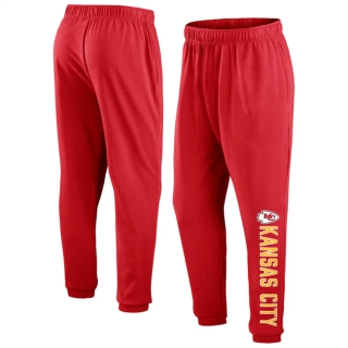 Kansas City Chiefs Red Chop Block Fleece Sweatpants