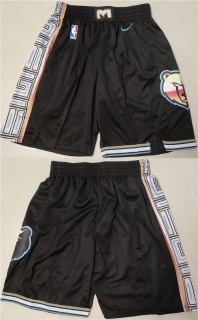 Men's Memphis Grizzlies City Edition Black Shorts (Run Small)