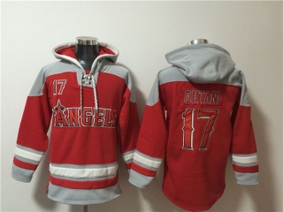 Los Angeles Angels #17 Shohei Ohtani Red Ageless Must-Have Lace-Up Pullover