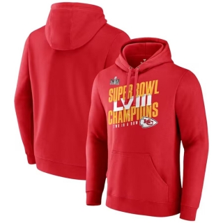 Kansas City Chiefs Red Super Bowl LVIII Champions Iconic Victory Pullover Hoodie