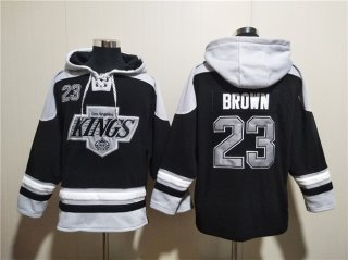 Los Angeles Kings #23 Dustin Brown Black Ageless Must-Have Lace-Up Pullover