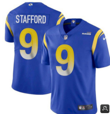 Men's Los Angeles Rams #9 Matthew Stafford Royal Stitched NFL Jersey