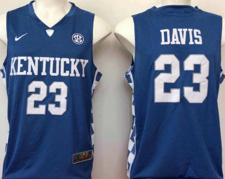 Kentucky-Wildcats-23-Anthony-Davis-Blue-College-Basketball-Jersey