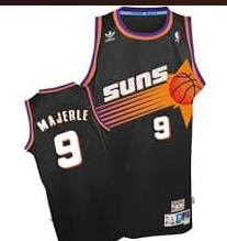 Phoenix Suns #9Majerle black jersey