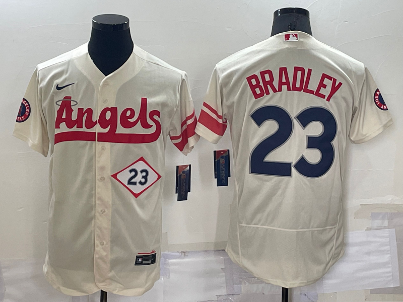 Men's Los Angeles Angels #23 Archie Bradley 2022 Cream City Connect Flex Base Stitched