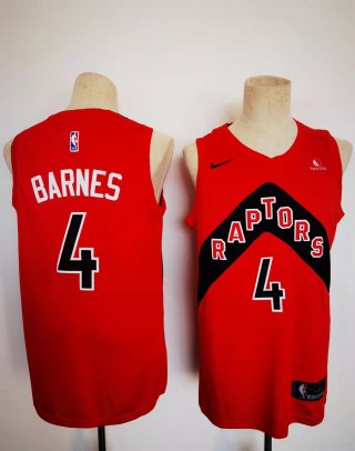 Toronto Raptors #4 Scottie Barnes Red jersey