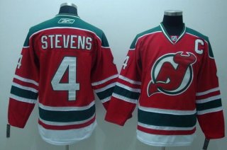 Devils #4 Scott Stevens Stitched Red CCM Team Classic NHL Jersey
