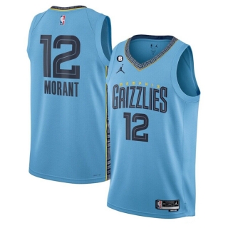 Men's Memphis Grizzlies #12 Ja Morant Blue