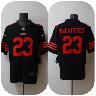 San Francisco 49ers #23 Christian McCaffrey 2022 Black Vapor Untouchable Stitched
