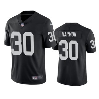 Las Vegas Raiders #30 Duron Harmon Black Vapor Untouchable Limited Stitched