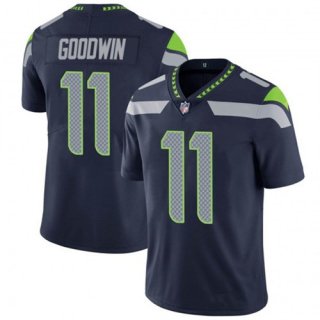 Seattle Seahawks #11 Marquise Goodwin Navy Vapor Untouchable Limited Stitched