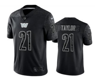 Washington Commanders #21 Sean Taylor Black Reflective Limited Stitched Football Jersey