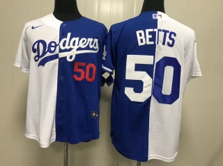 Los Angeles Dodgers #50 Mookie Betts splite jersey