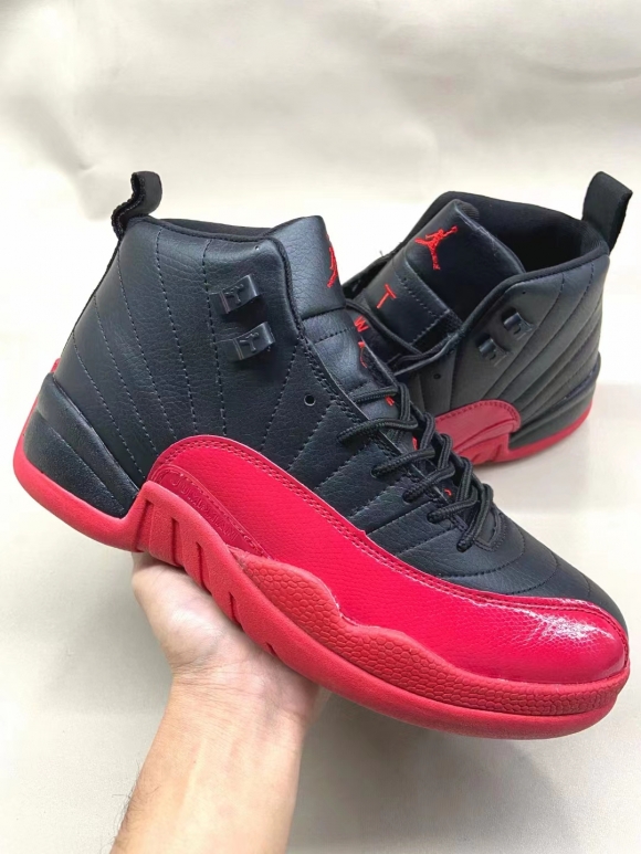 Jordan 12 black red men shoes