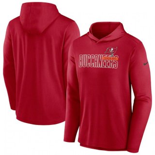 Tampa Bay Buccaneers Red Lightweight Performance Hooded Long Sleeve T-Shirt