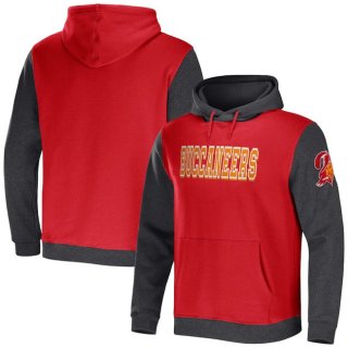 Tampa Bay Buccaneers X Darius Rucker Collection Red Charcoal Colorblock Pullover