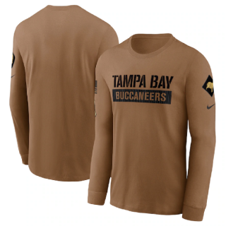 Tampa Bay Buccaneers 2023 Brown Salute To Service Long Sleeve T-Shirt