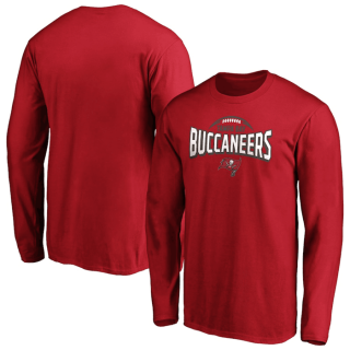 Tampa Bay Buccaneers Red Clamp Down Long Sleeve T-Shirt