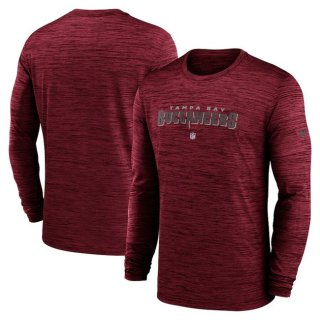 Tampa Bay Buccaneers Red Sideline Team Velocity Performance Long Sleeve T-Shirt