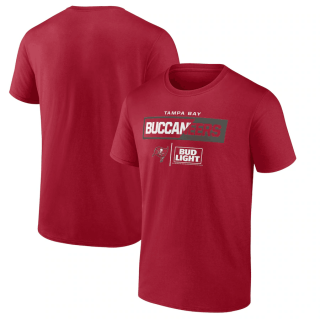 Tampa Bay Buccaneers Red X Bud Light T-Shirt