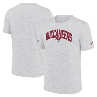 Tampa Bay Buccaneers White Sideline Velocity Stack Performance T-Shirt