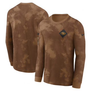 San Francisco 49ers Brown 2023 Salute To Service Long Sleeve T-Shirt