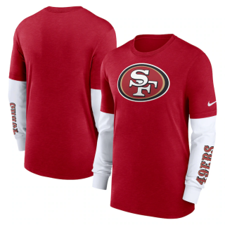 San Francisco 49ers Men red long t shirt