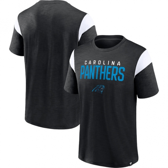 Carolina Panthers BlackWhite Home Stretch Team T-Shirt