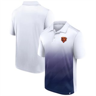 Chicago Bears WhiteNavy Iconic Parameter Sublimated Polo