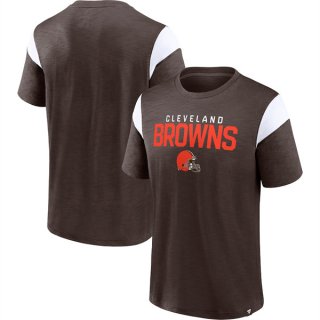 Cleveland Browns BrownWhite Home Stretch Team T-Shirt