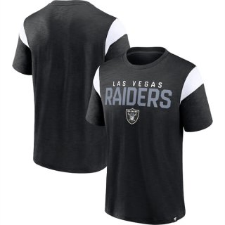 Las Vegas Raiders BlackWhite Home Stretch Team T-Shirt