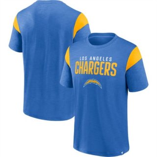 Los Angeles Chargers Powder BlueGold Home Stretch Team T-Shirt