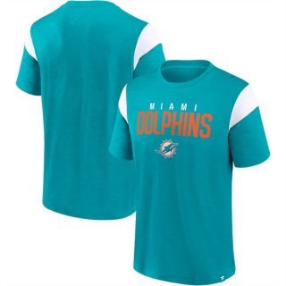 Miami Dolphins AquaWhite Home Stretch Team T-Shirt