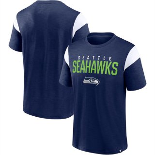 Seattle Seahawks NavyWhite Home Stretch Team T-Shirt