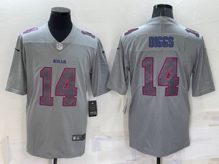 Buffalo Bills #14 Stefon Diggs Gray Atmosphere Fashion Stitched Jersey