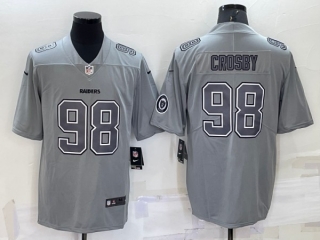 Dallas Cowboys #98 Maxx Crosby Gray With Patch Atmosphere Fashion Stitched