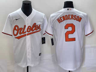 Baltimore Orioles #2 Gunnar Henderson White Cool Base Stitched Jersey
