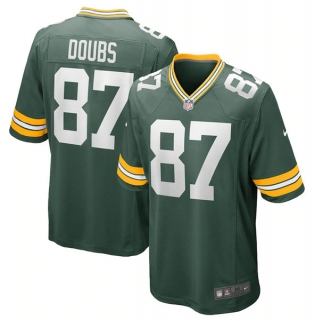 Green Bay Packers #87 Romeo Doubs Green Stitched Game Jersey