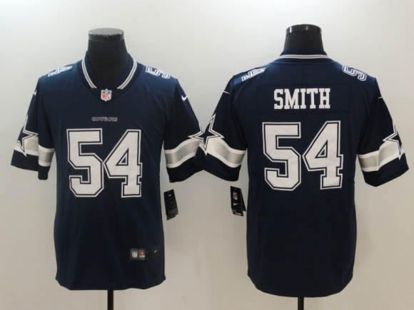 Dallas Cowboys #54 Smith blue jersey