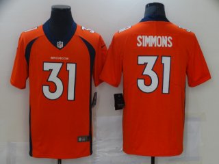 Denver Broncos #31 Justin Simmons orange jersey